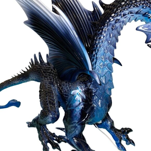 Pan Asian Creations Ltd. Wind Dragon Blue 19 in LED Eyes Blue Plastic Decorative - Picture 9 of 12